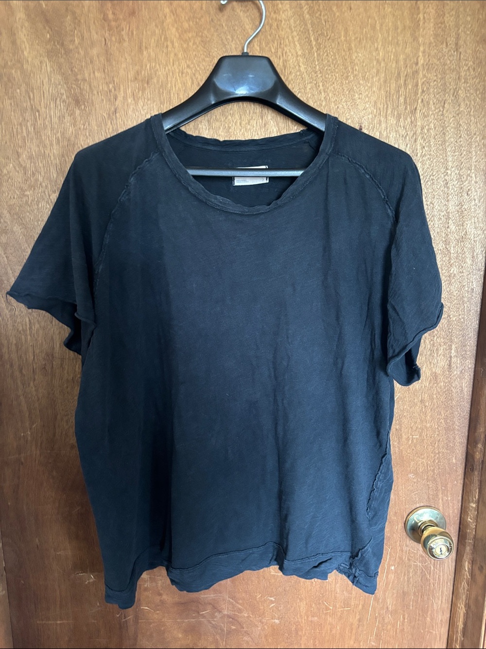 FP Movement Women’s Black Short-Sleeve Crewneck Top